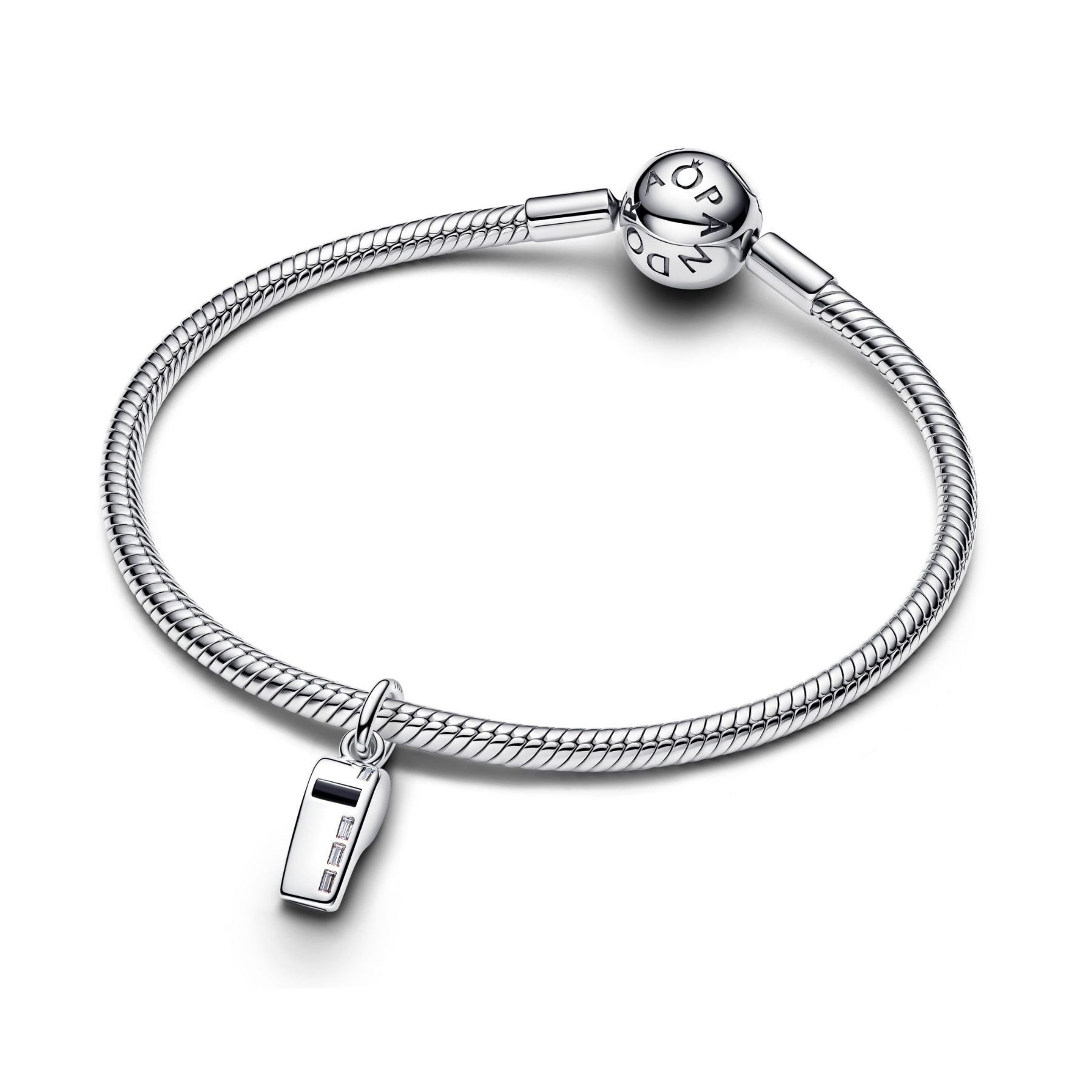 Pandora Moments Referee Whistle hela, hopeaa, 794713C01