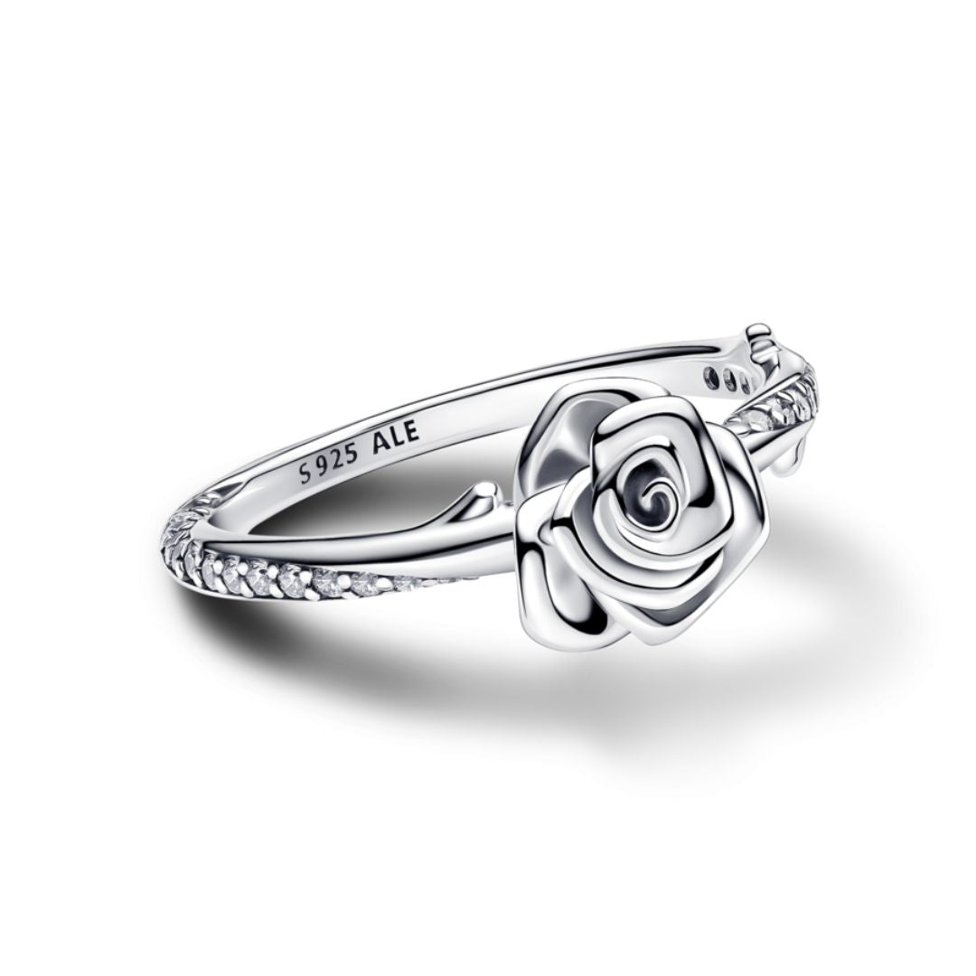 Pandora Moments Rose in Bloom sormus, hopea, 193215C01