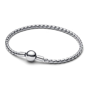 Pandora Moments Round Clasp Wing Chain rannekoru, hopea, 594028C00