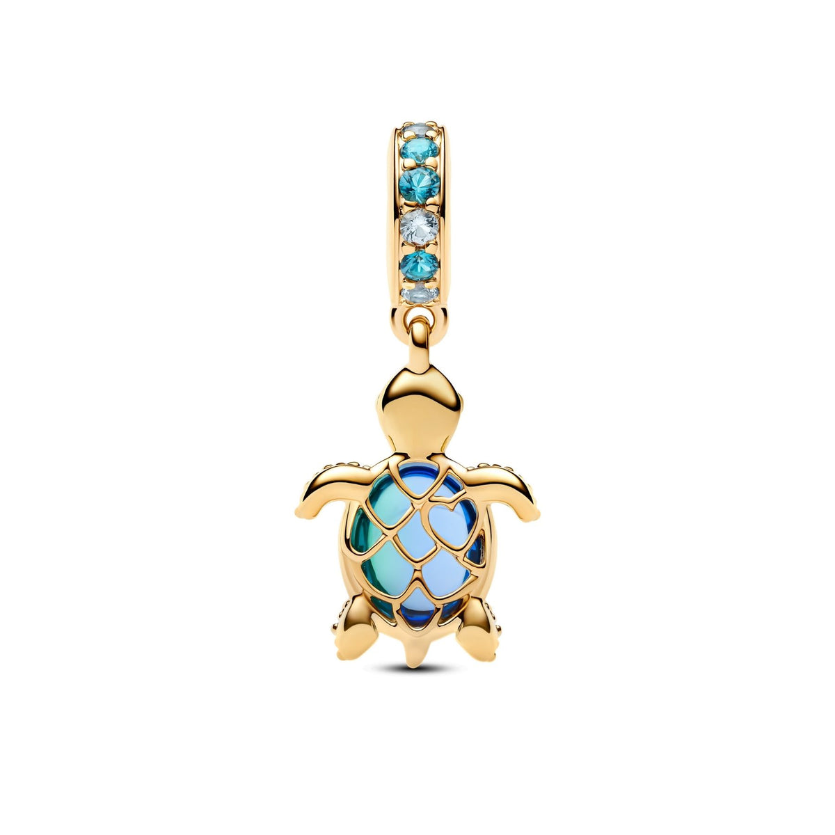 Pandora Moments Sea Turtle Murano Glass riipus, kullattu, 768939C01
