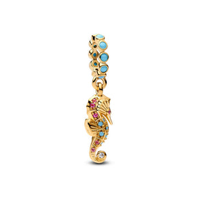 Pandora Moments Seahorse hela, keltakullattu, 763895C01