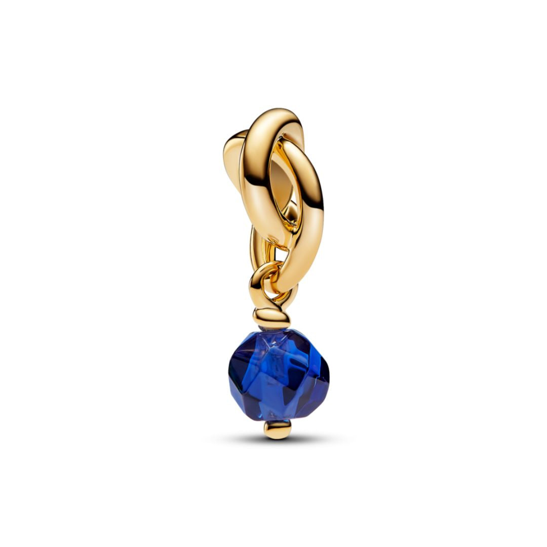 Pandora Moments September Blue Eternity Circle hela, keltakullattu, 763462C09