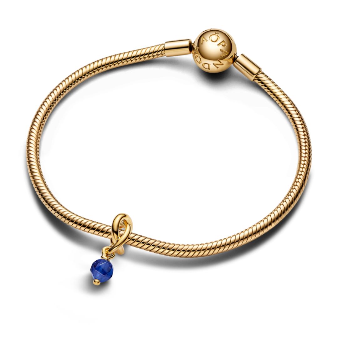 Pandora Moments September Blue Eternity Circle hela, keltakullattu, 763462C09