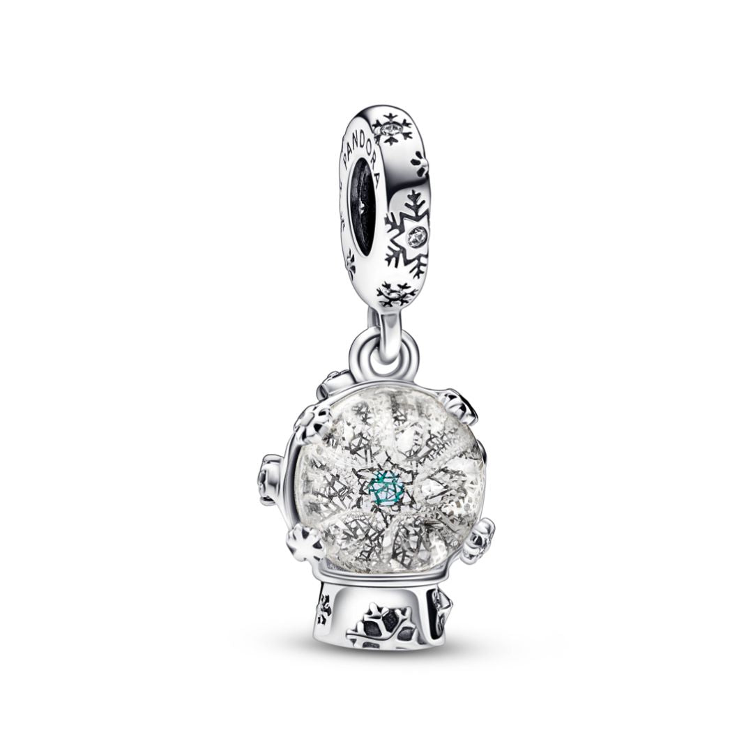 Pandora Moments Snowflake Snow Globe hela, hopea, 792369C01
