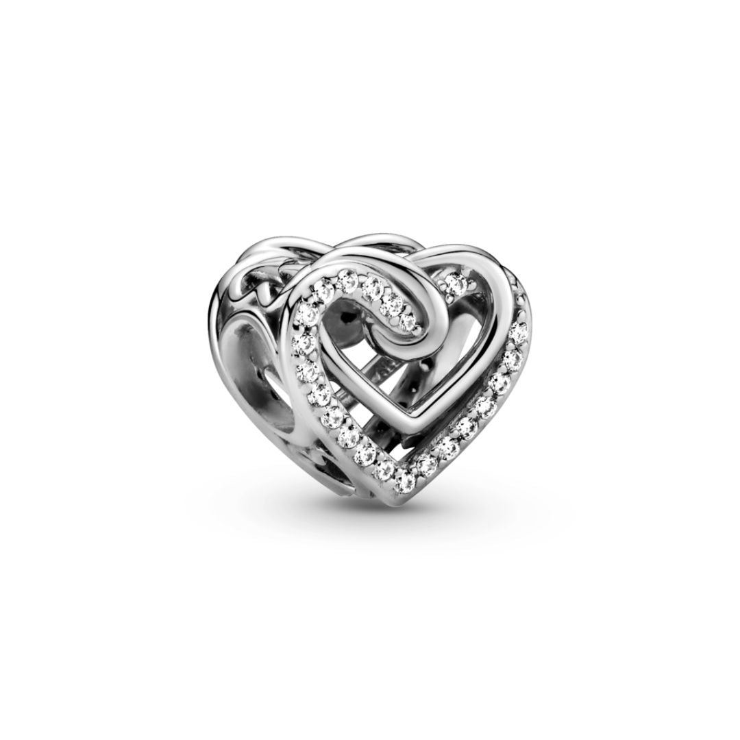 Pandora Moments Sparkling Entwined Hearts hela, hopea, 799270C01