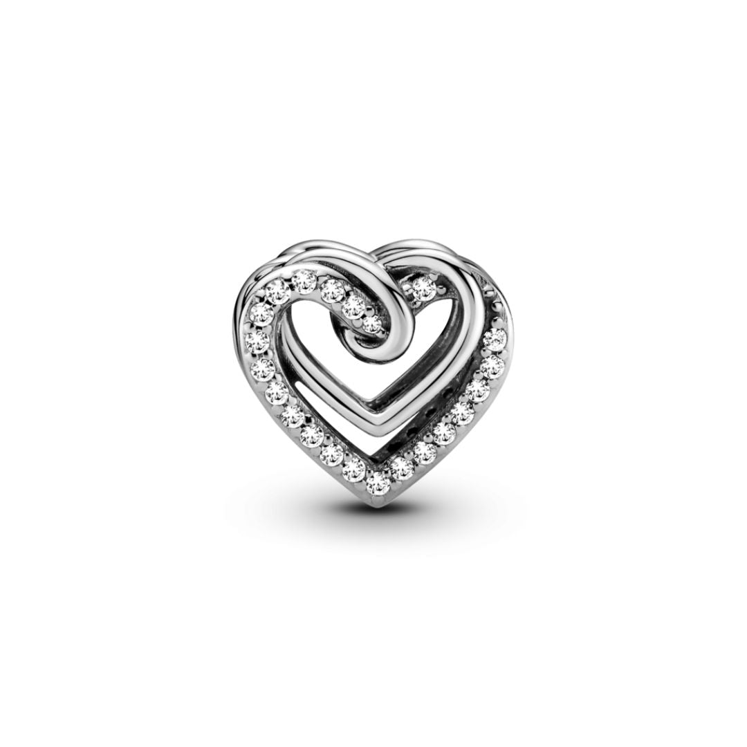Pandora Moments Sparkling Entwined Hearts hela, hopea, 799270C01