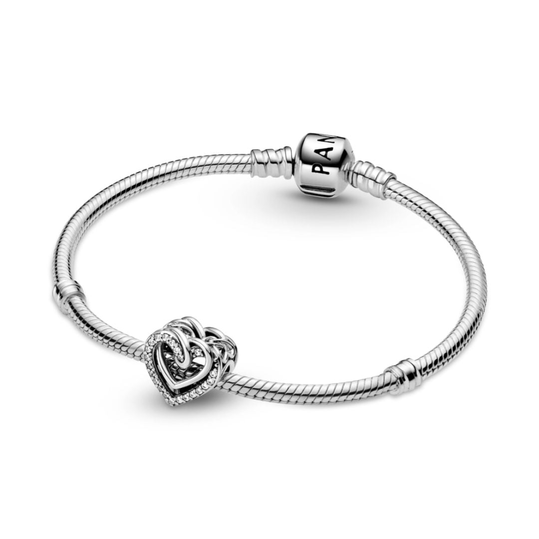Pandora Moments Sparkling Entwined Hearts hela, hopea, 799270C01