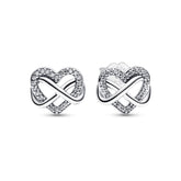 Pandora Moments Sparkling Infinity Heart korvakorut, hopea, 292667C01