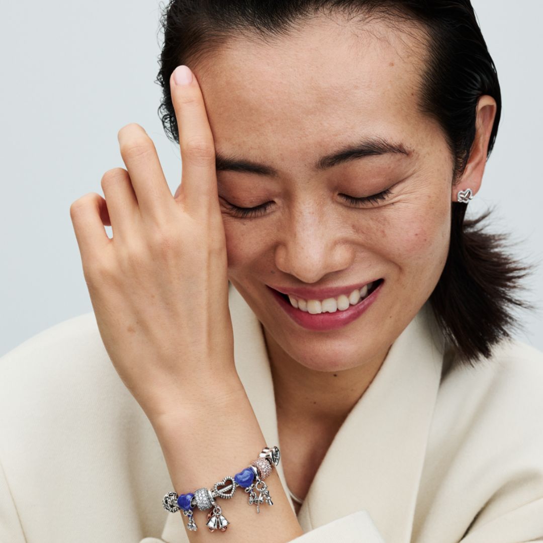 Pandora Moments Sparkling Infinity Heart korvakorut, hopea, 292667C01