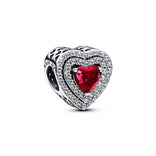Pandora Moments Sparkling Levelled Hearts hela, hopea, 799218C02