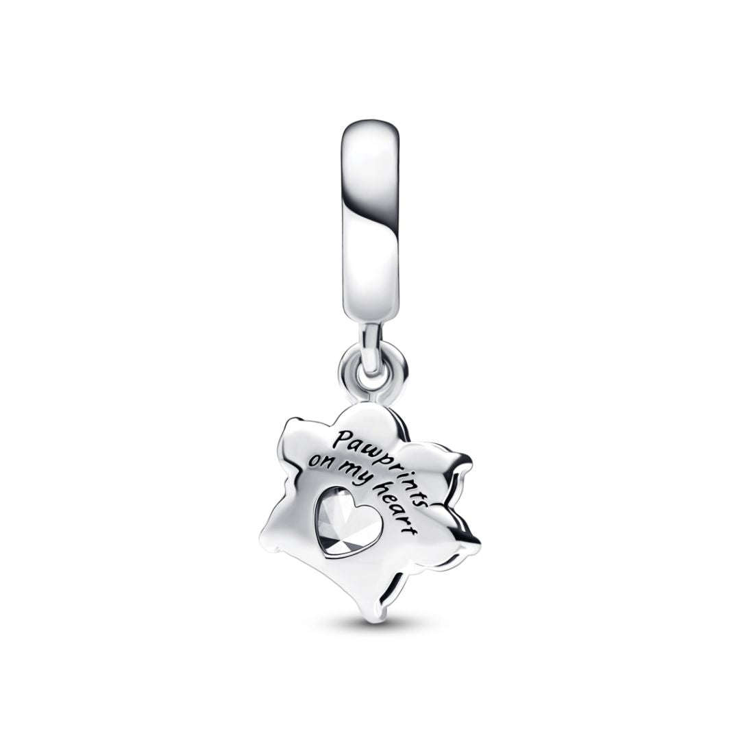 Pandora Moments Sparkling Pet Paw Print Dangle hela, hopea, 792247C01