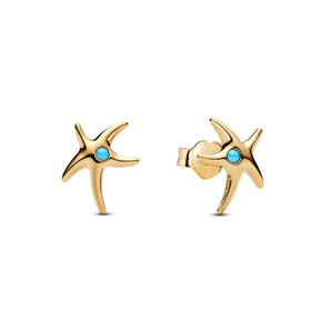 Pandora Moments Starfish Stud korvakorut, keltakullattu, 263820C01