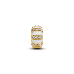 Pandora Moments Stones & Enamel lukkopala, keltakullattu, 763785C01
