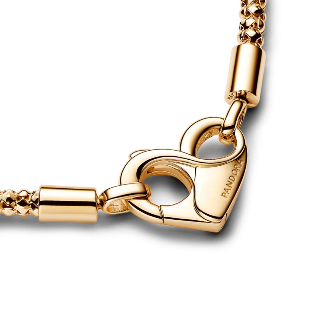 Pandora Moments Studded Chain rannekoru, keltakullattu, 562731C00