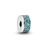 Pandora Moments Teal Pavé lukkopala, hopea, 791817MCZ