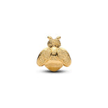 Pandora Moments Textured Bee Mini hela, keltakullattu, 764524C00