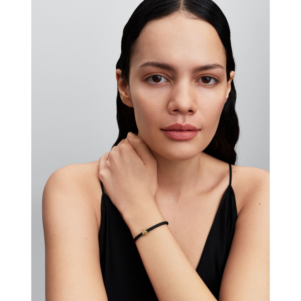 Pandora Moments Textured Bee Mini hela, keltakullattu, 764524C00