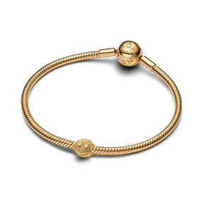 Pandora Moments Textured Happy Face Mini hela, keltakullattu, 764526C00