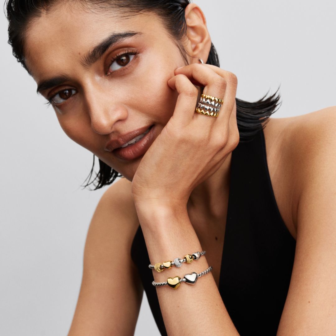 Pandora Moments Textured Sun Mini Ring, Yellow Gold, 764052C00