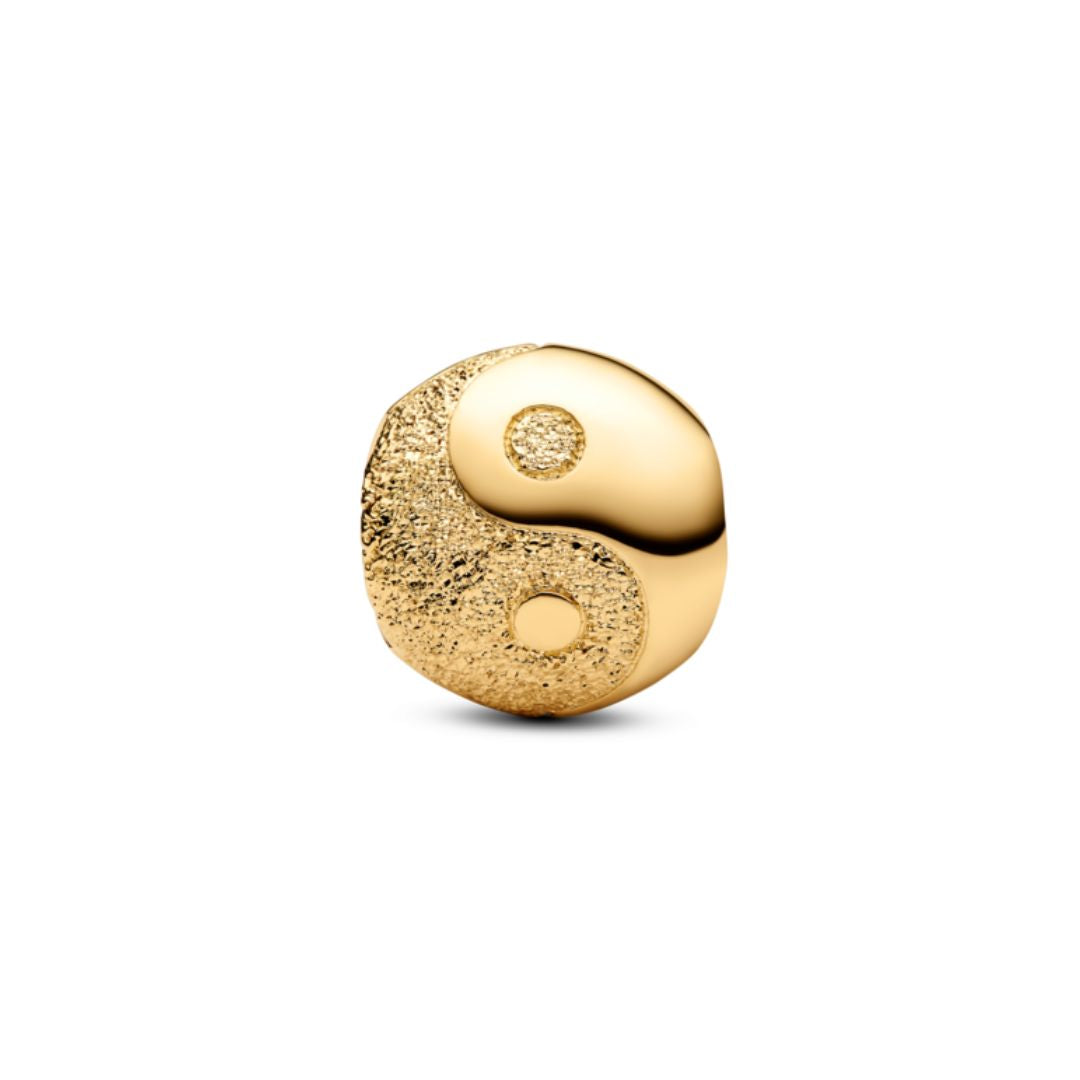 Pandora Moments Textured Yin and Yang mini hela, keltakullattu, 764045C00