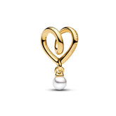 Pandora Moments Wrapped Heart hela, keltakullattu, 764138C01