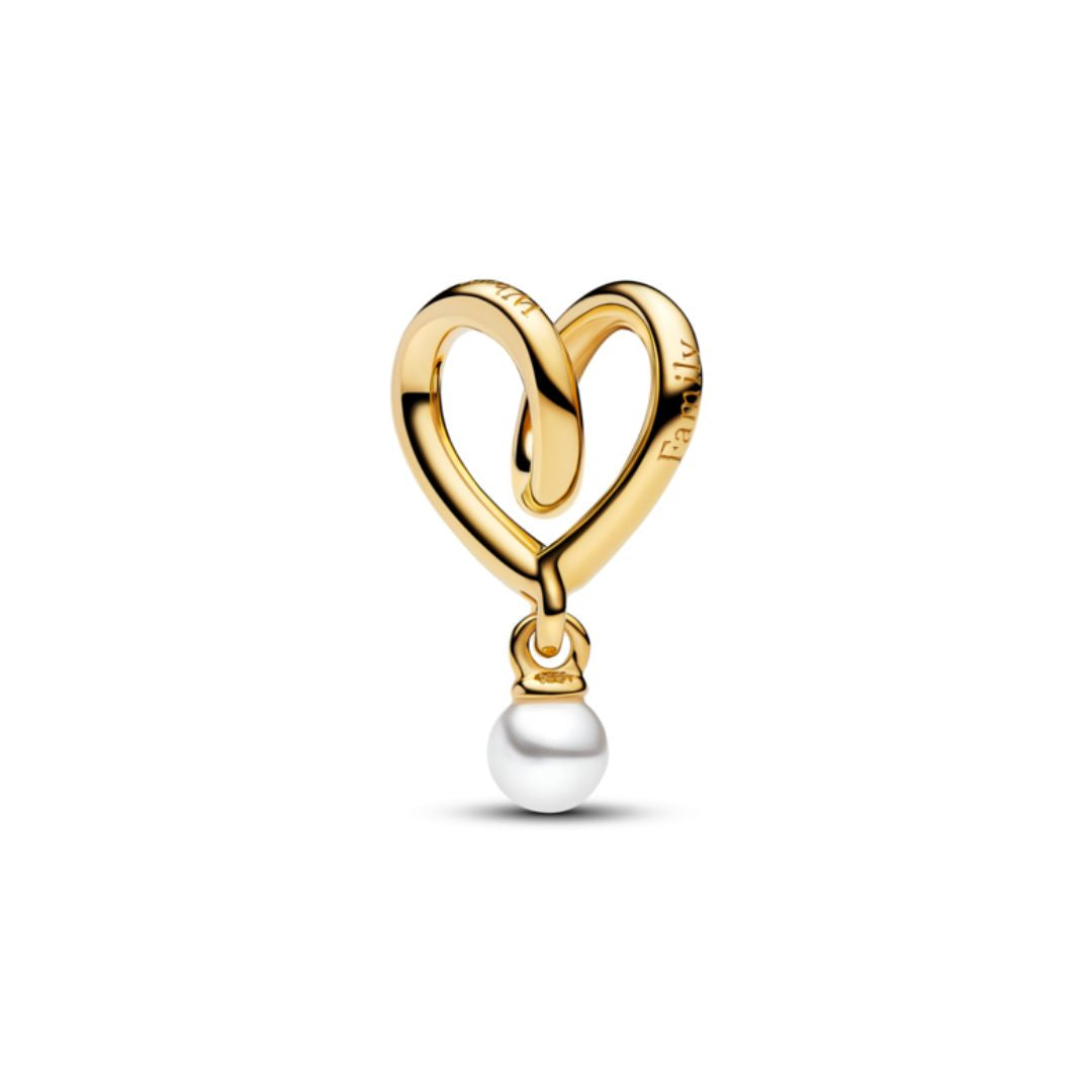 Pandora Moments Wrapped Heart hela, keltakullattu, 764138C01