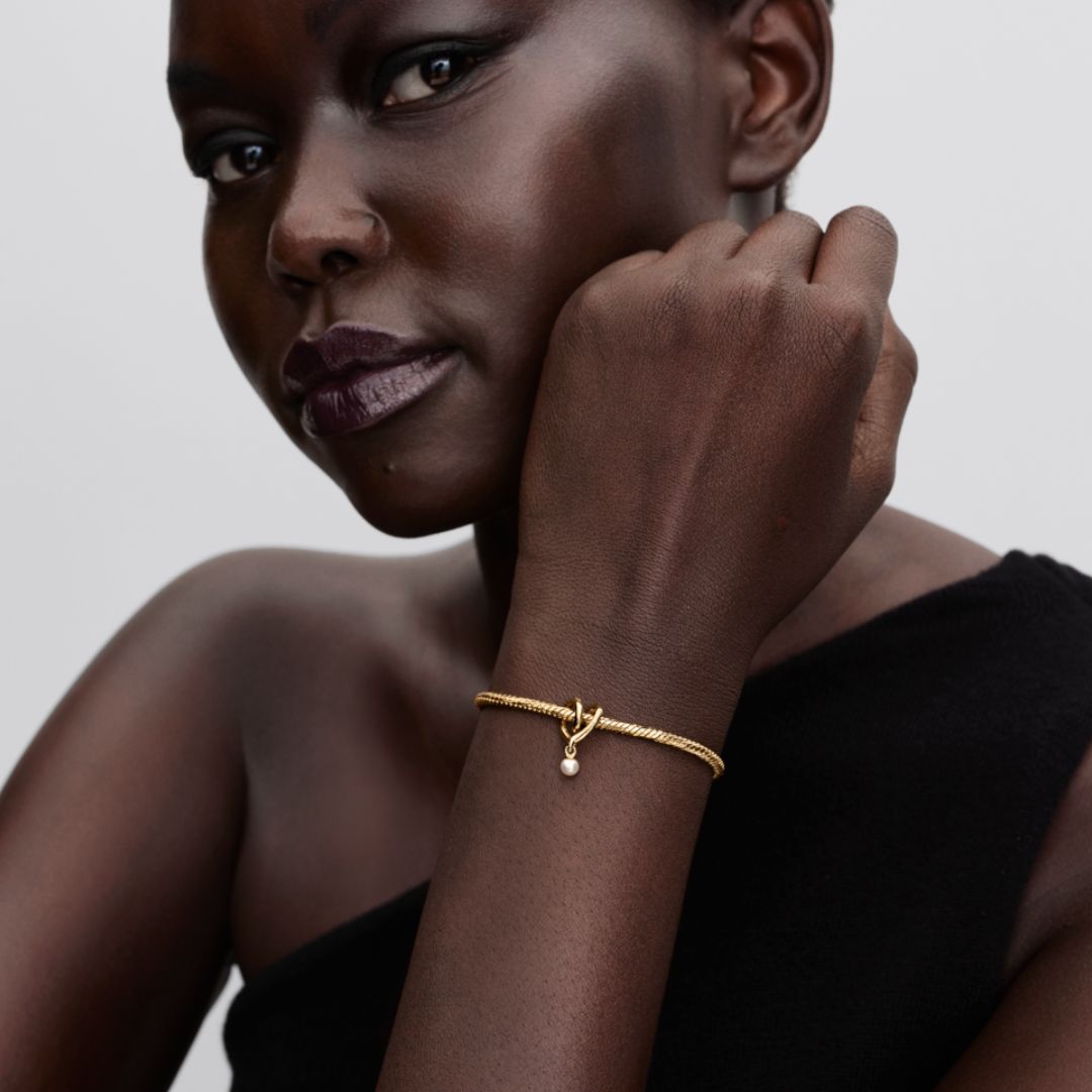 Pandora Moments Wrapped Heart hela, keltakullattu, 764138C01