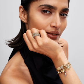 Pandora Moments Wrapped Heart hela, keltakullattu, 764138C01