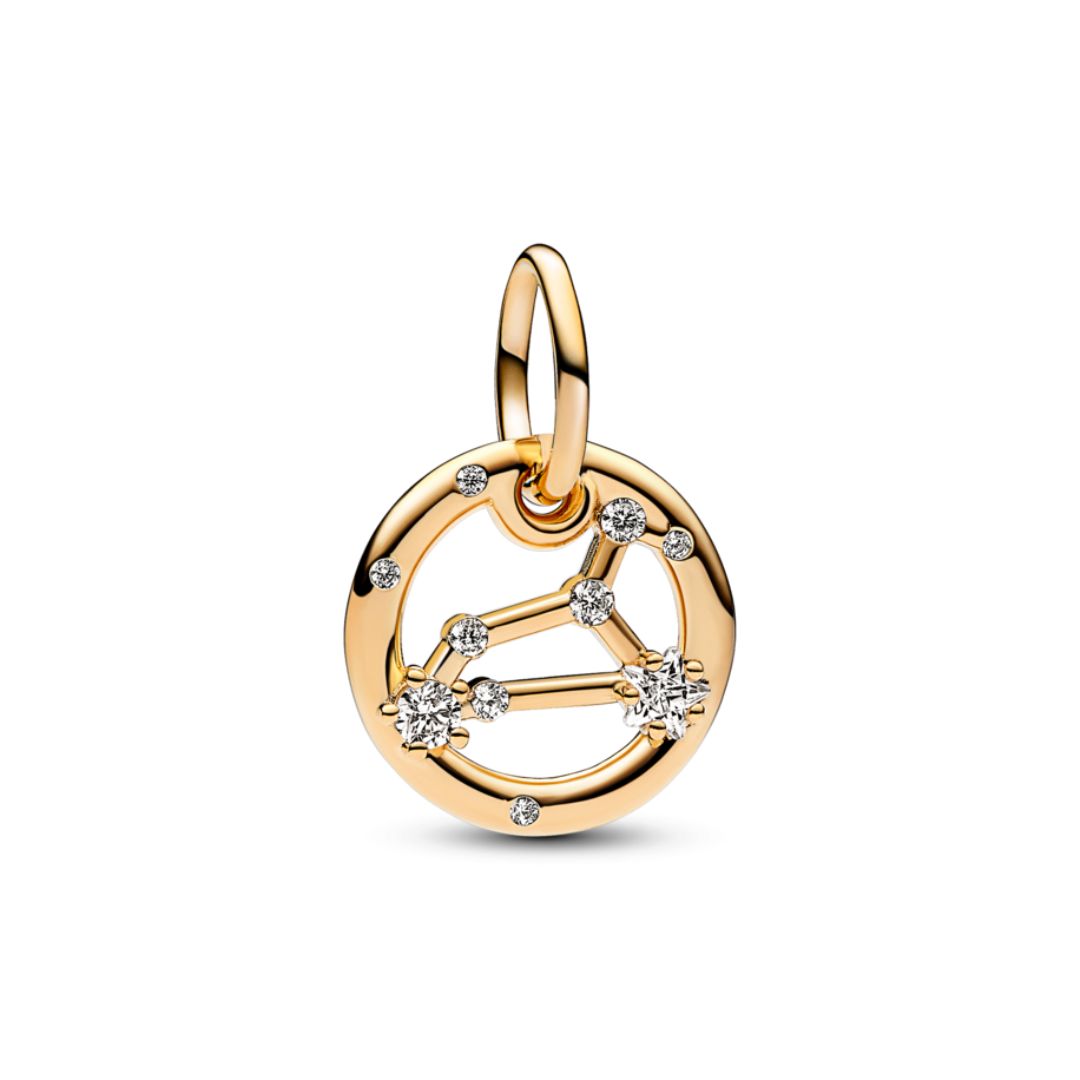 Pandora Moments Zodiac horoskooppihela, keltakullattu