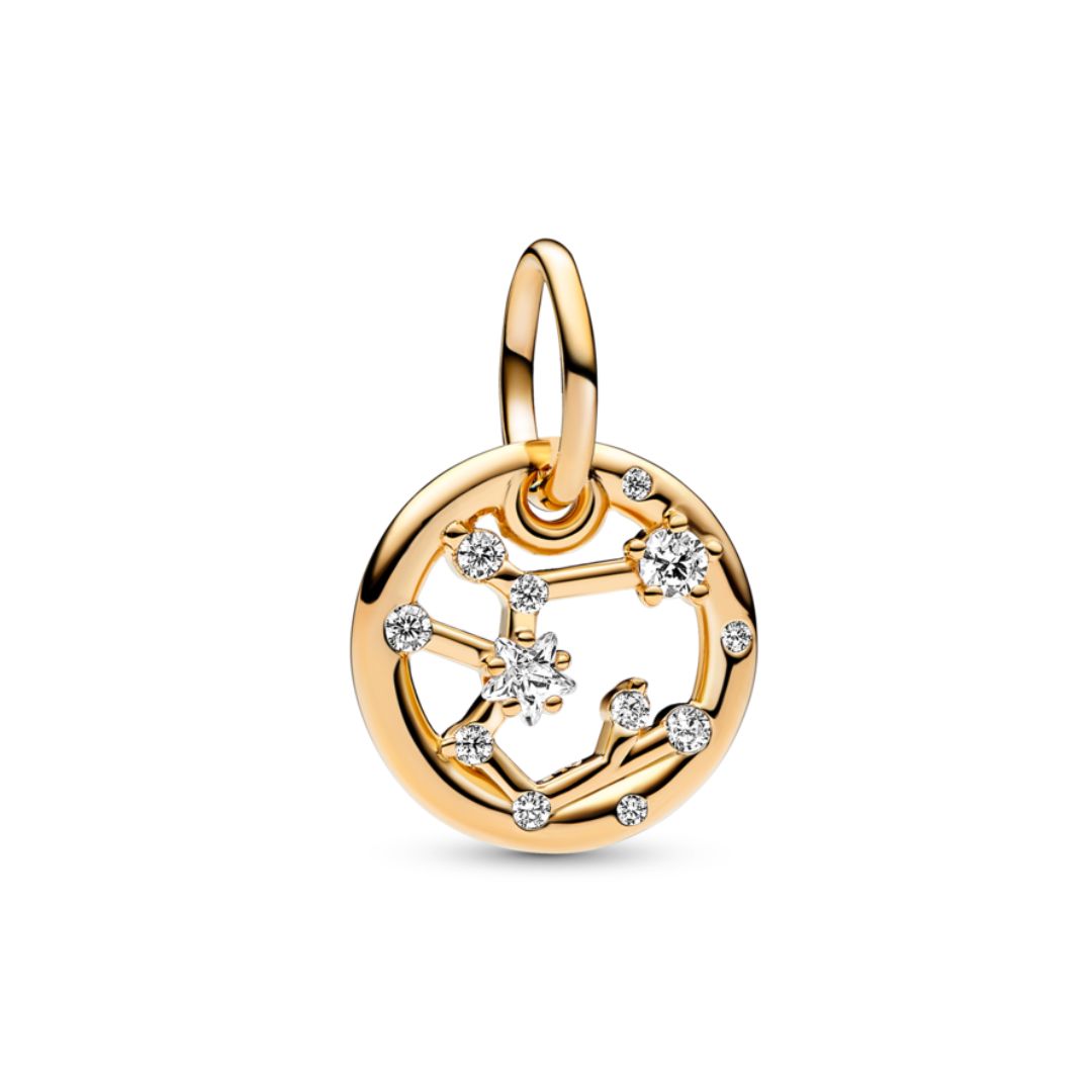 Pandora Moments Zodiac horoskooppihela, keltakullattu