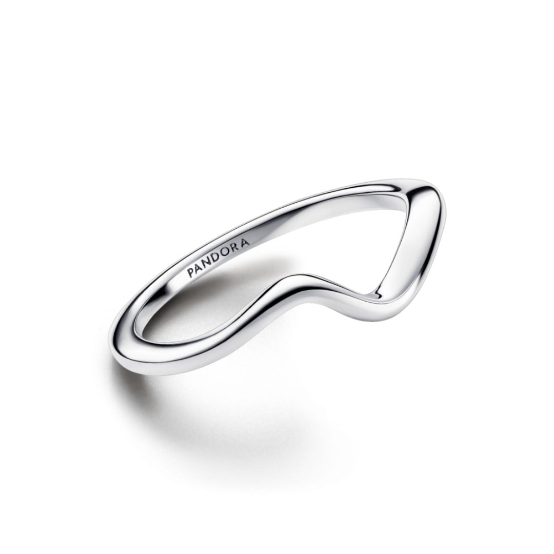 Pandora Polished Wave sormus, hopea, 193095C00