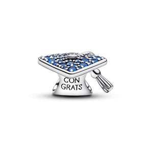 Pandora Sparkling Blue 2026 Graduation Cap hela, hopea, 794461C01