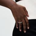 Pandora Timeless Band of Clear Hearts Ring, Silver, 193103C01