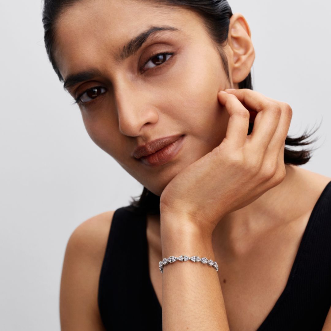 Pandora Timeless Bow Chain rannekoru, hopea, 594262C01