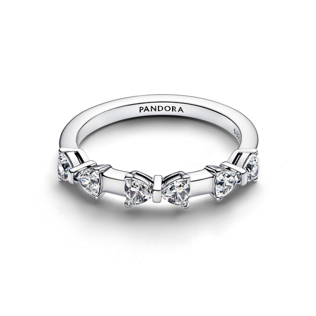 Pandora Timeless Bow Station sormus, hopeaa, 194233C01