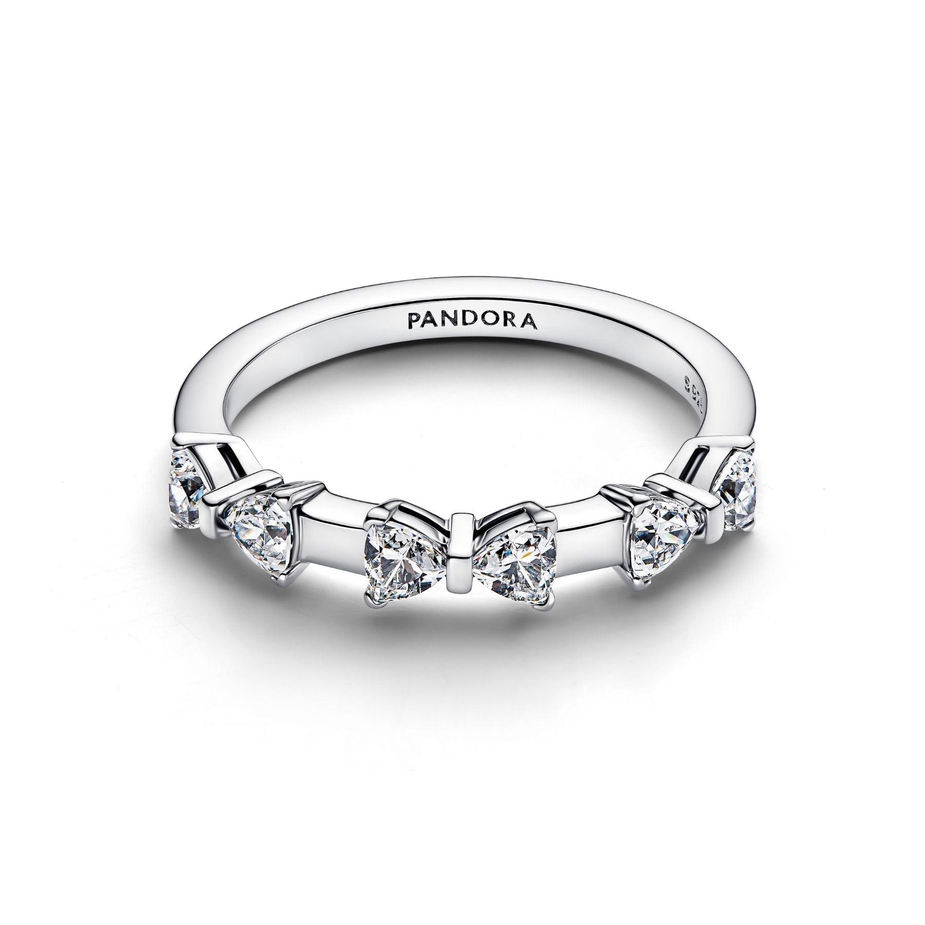 Pandora Timeless Bow Station sormus, hopeaa, 194233C01