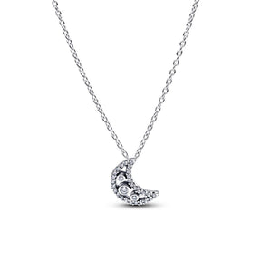 Pandora Timeless Crescent Moon kaulakoru, hopea, 394259C01-50