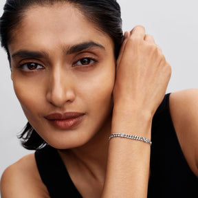 Pandora Timeless Heart Cuban Chain rannekoru, hopea, 594226C01