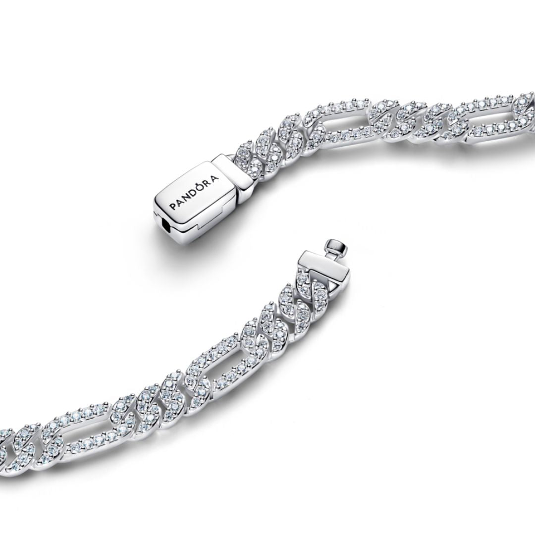 Pandora Timeless Oval Cuban Chain rannekoru, hopea, 594227C01