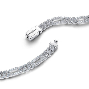 Pandora Timeless Oval Cuban Chain rannekoru, hopea, 594227C01