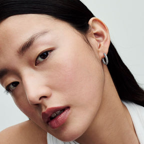 Pandora Timeless Pavé Single-row rengaskorvakorut, hopea, 292624C01