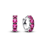 Pandora Timeless Pink rengaskorvakorut, hopea, 293851C02