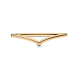 Pandora Timeless Polished Wishbone sormus, keltakullattu, 168742C00