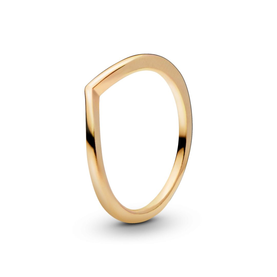 Pandora Timeless Polished Wishbone sormus, keltakullattu, 168742C00