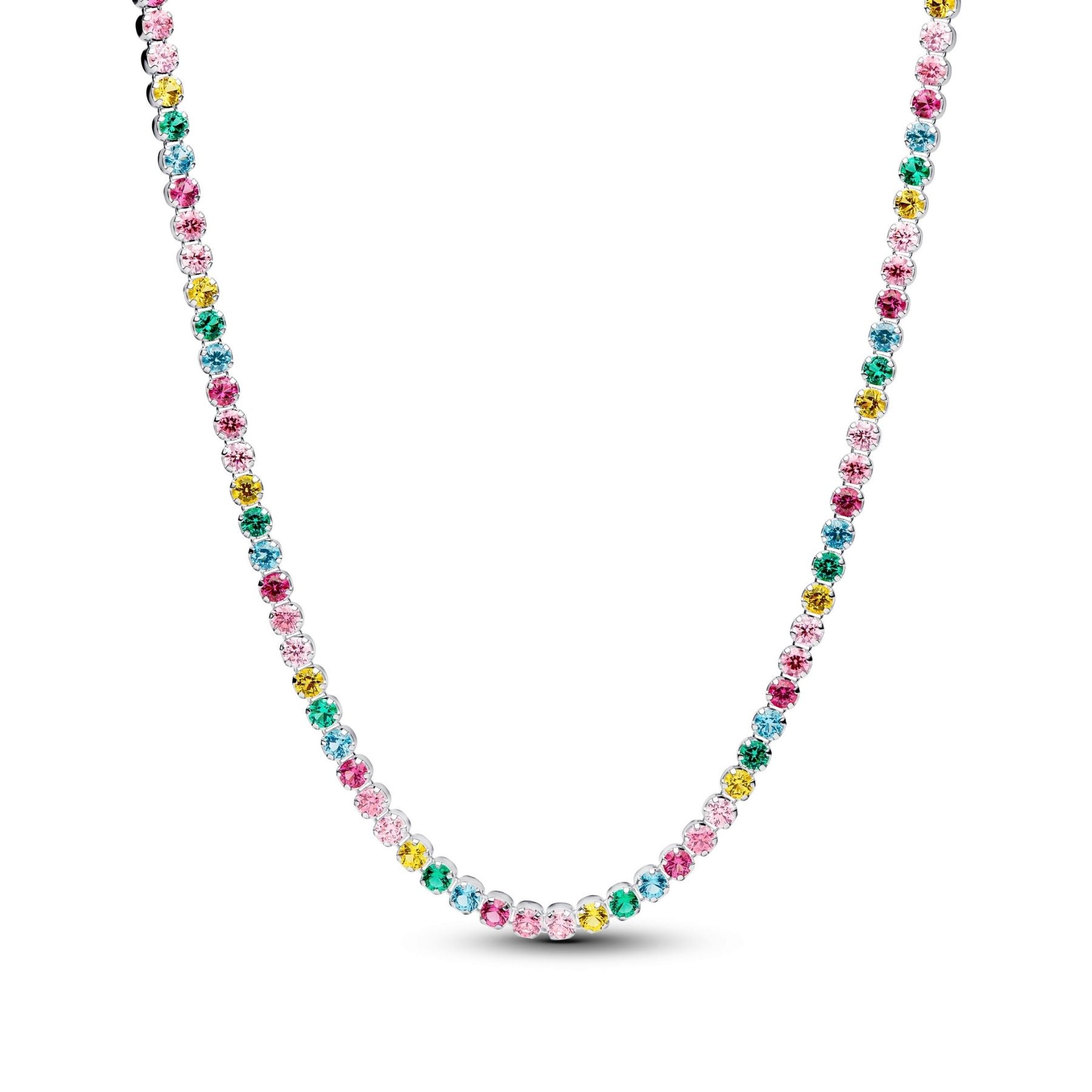 Pandora Timeless Rainbow Tennis kaulakoru, hopeaa, 394648C01-40