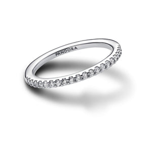 Pandora Timeless Sparkling Band sormus, hopea, 192999C01