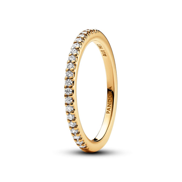 Pandora Timeless Sparkling Band ring, yellow gold plated, 162999C01