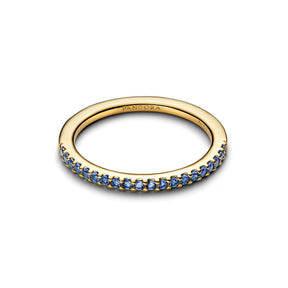 Pandora Timeless Sparkling Blue Half-Eternity Band sormus, kullattu, 162999C0