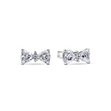 Pandora Timeless Sparkling Bow tappikorvakorut, hopea, 293506C01