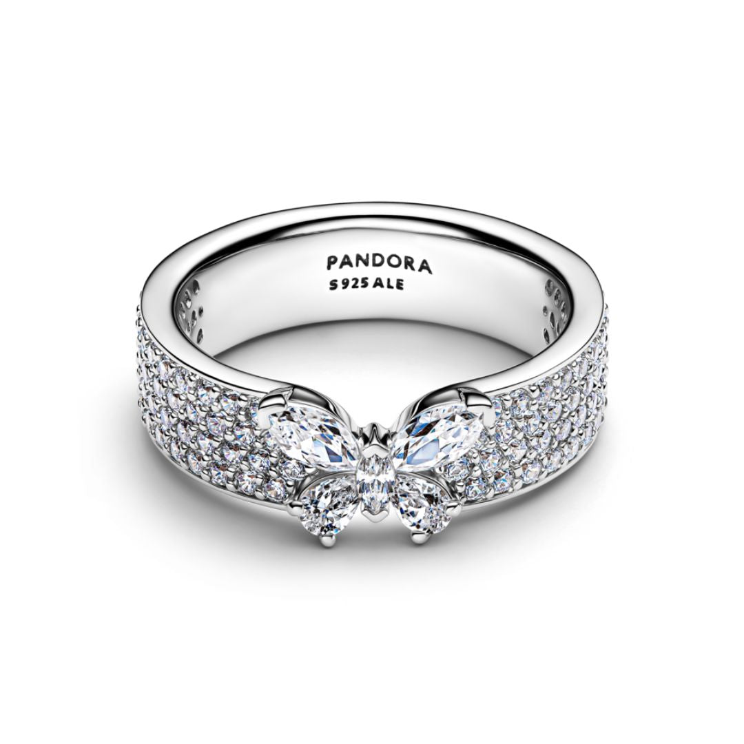 Pandora Timeless Sparkling Butterfly Bold sormus, hopea, 194270C01